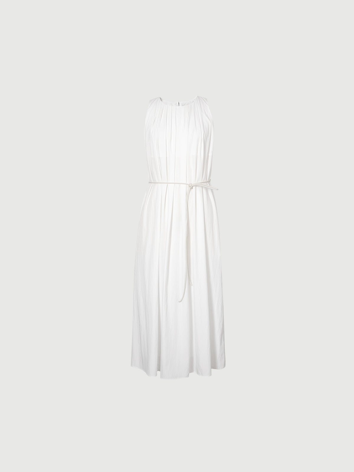 Stand Collar Sleeveless Dress