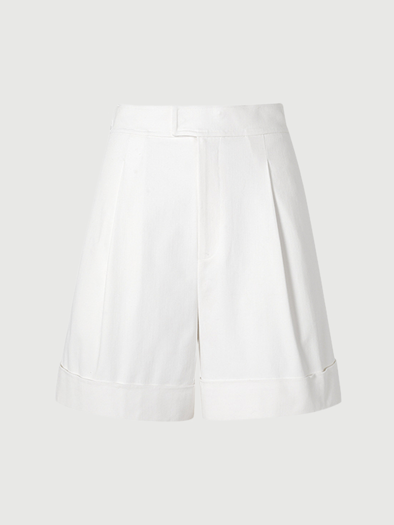 Cotton Blend Short Pants