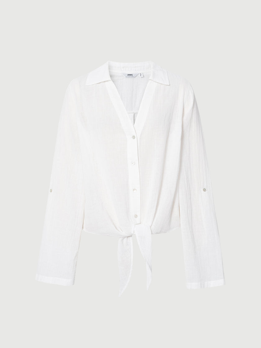 V Neck Long Sleeve Overshirt