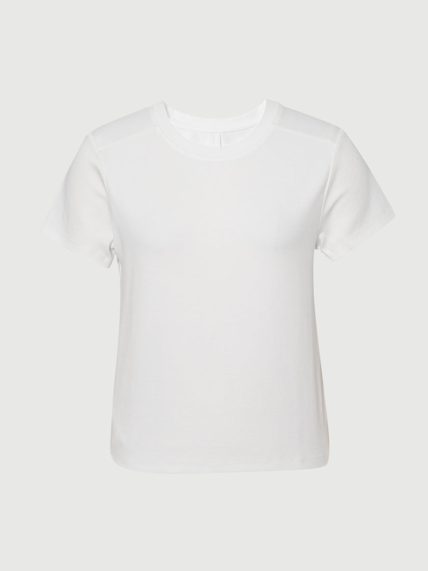Crew Neck Cotton-Blend Tee