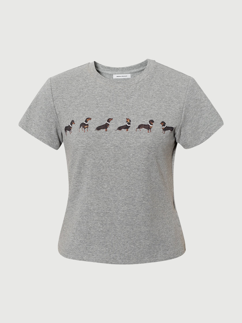 Short-Sleeve Puppy Graphic Tee