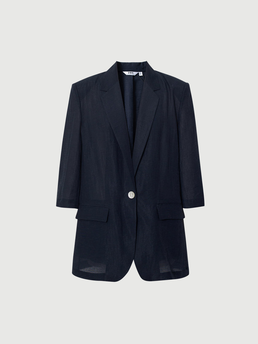 One-Button  Blazer