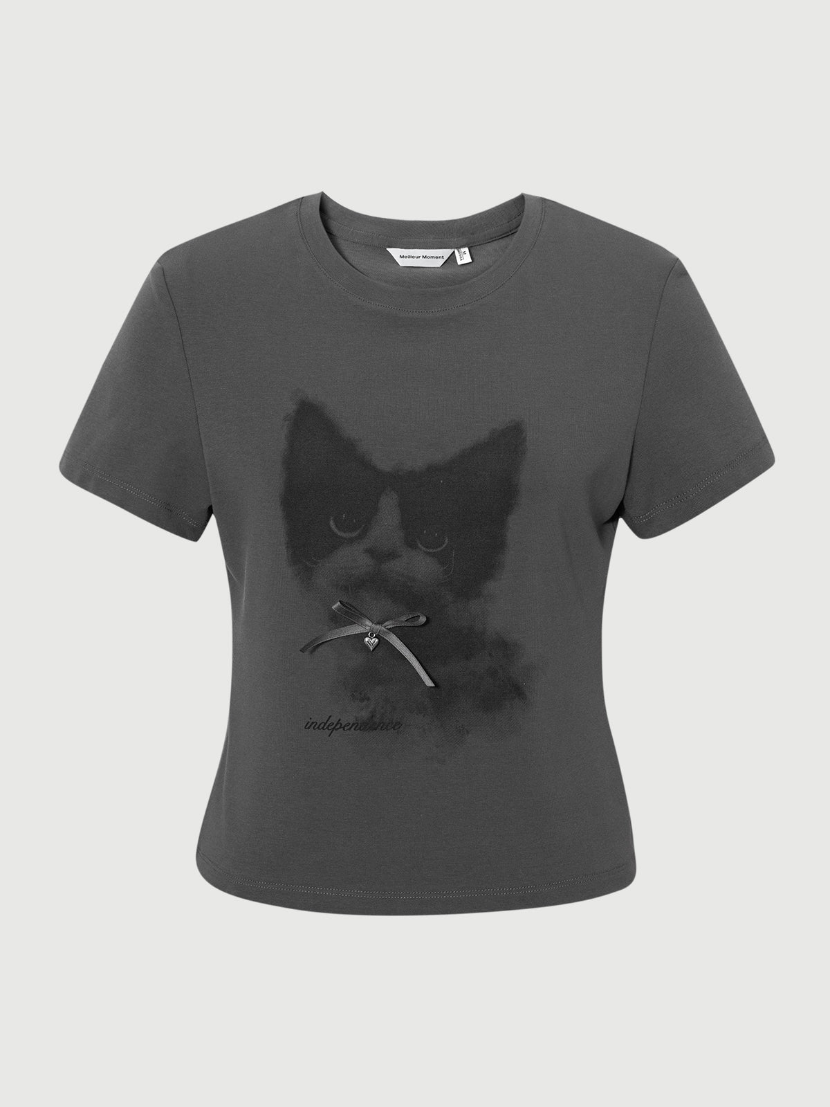 Grey Cat Graphic Tee
