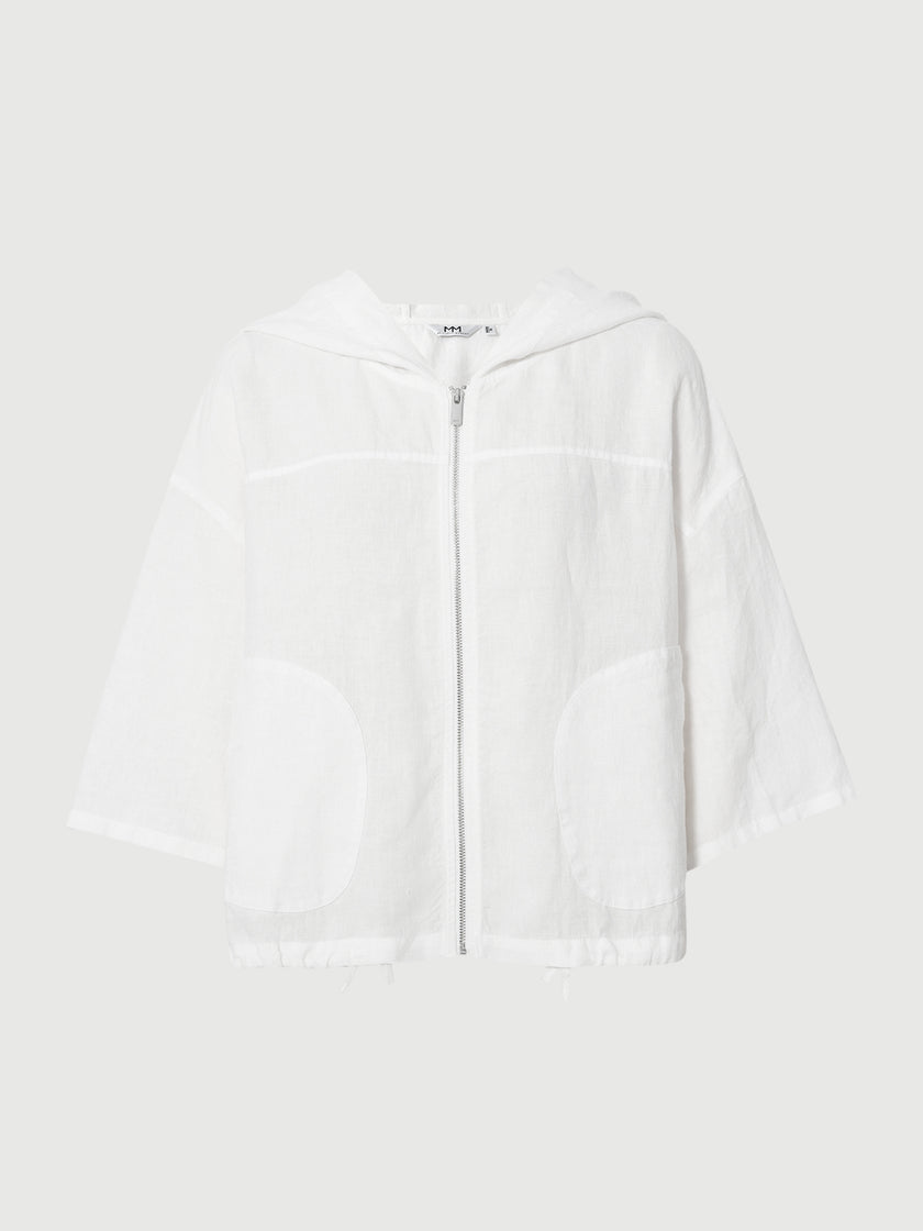 Pure Linen Hooded Jacket