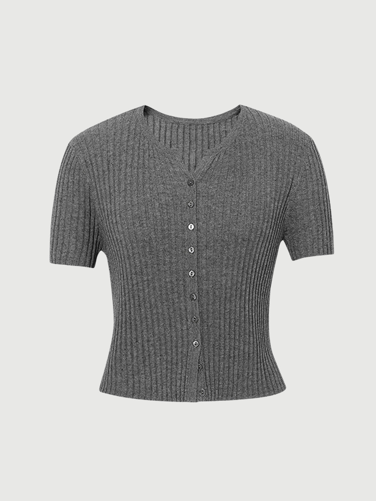 V Neck Knitwear T-Shirt