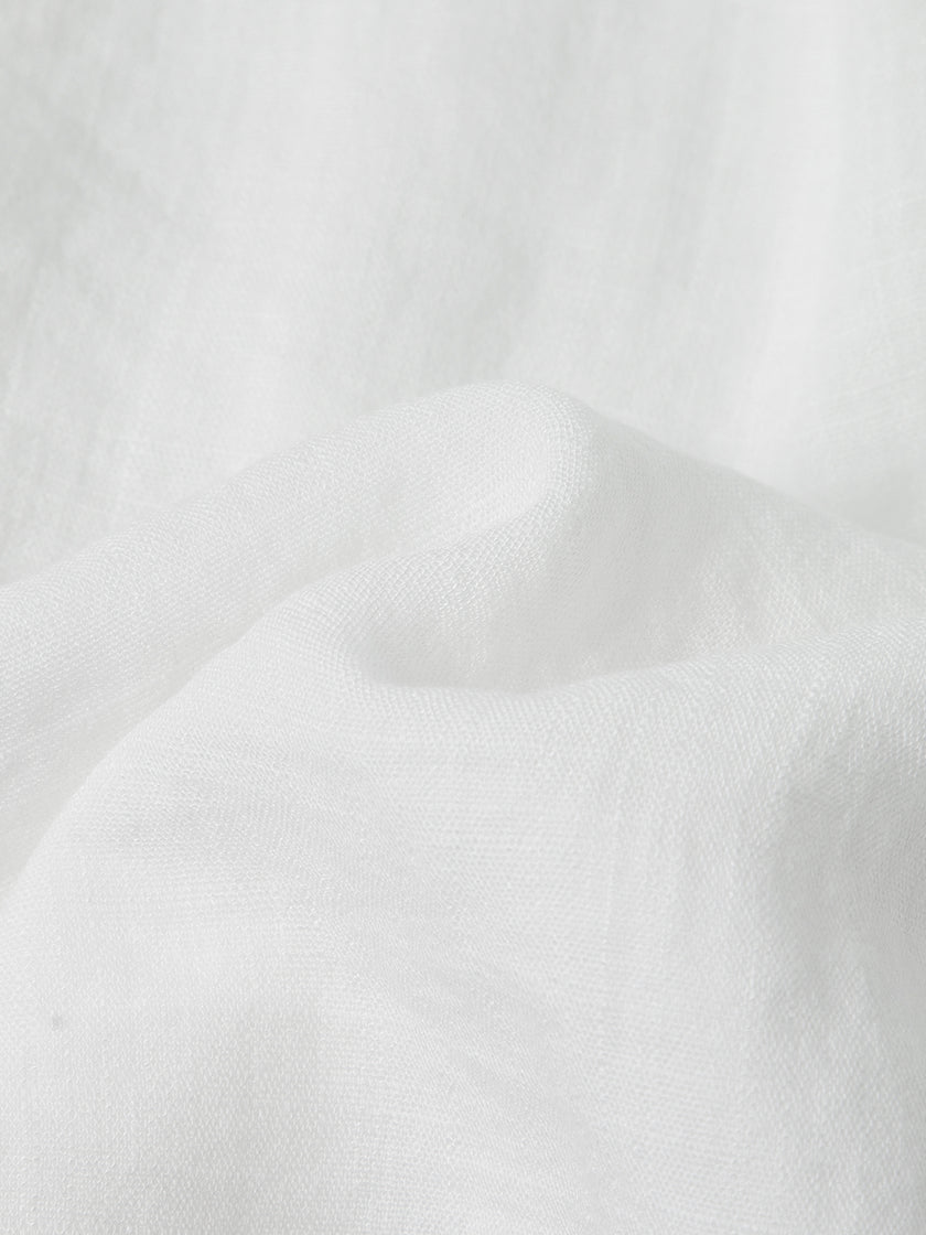 White Wide-Leg Trousers