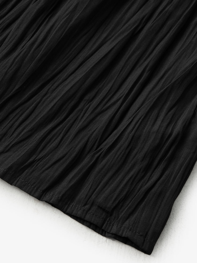 Pleated Midi Skirt