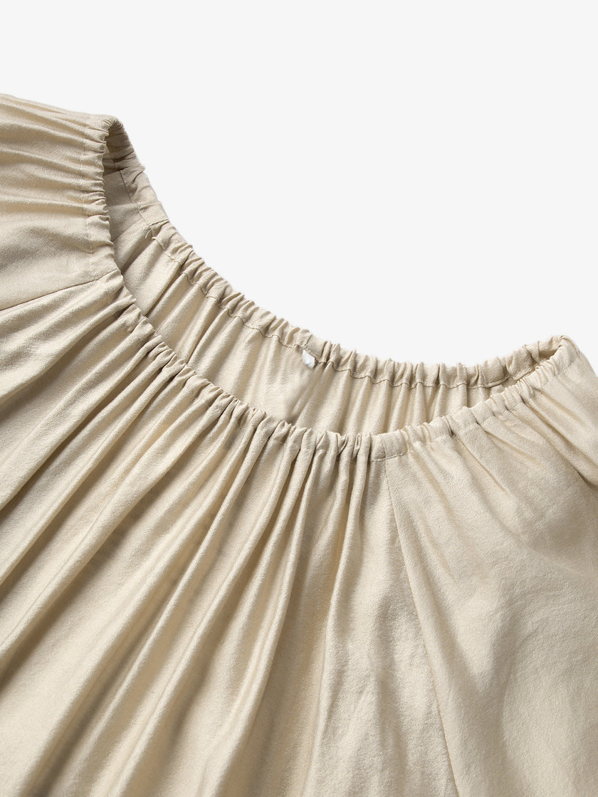 Pleated Neck Blouse