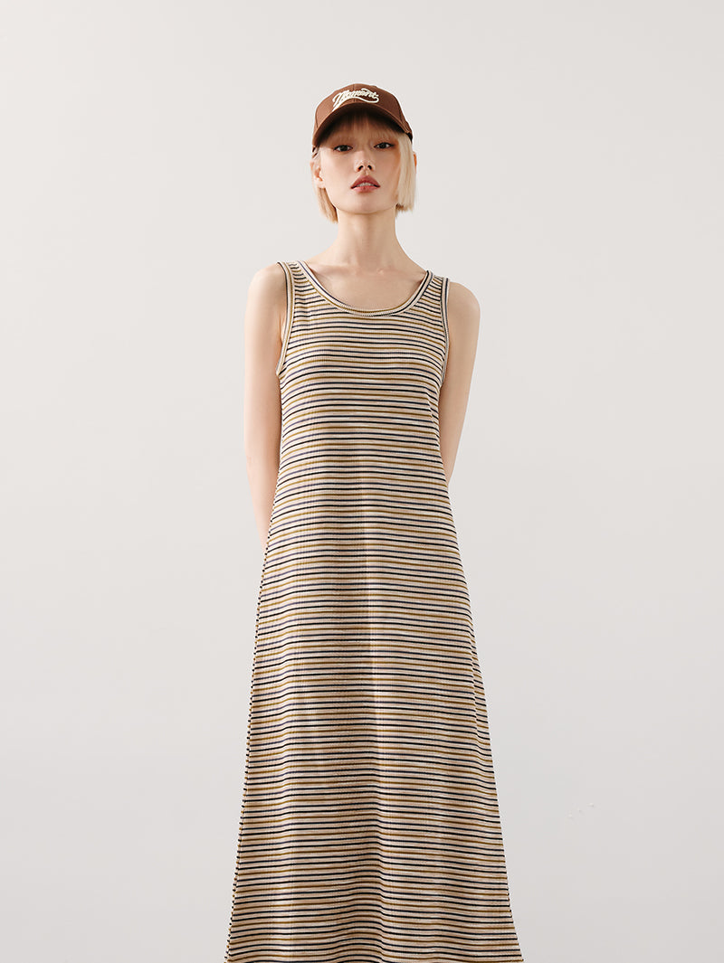 Striped Sleeveless Dress