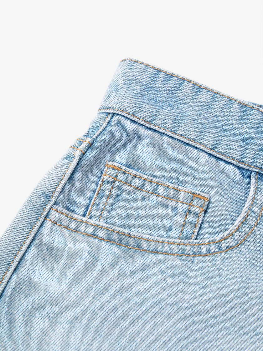 100% Cotton Jeans Shorts