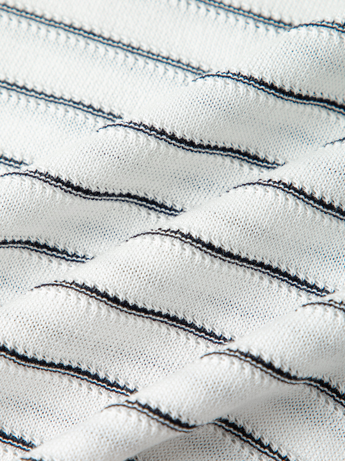 Lyocell Striped V-Neck Tee