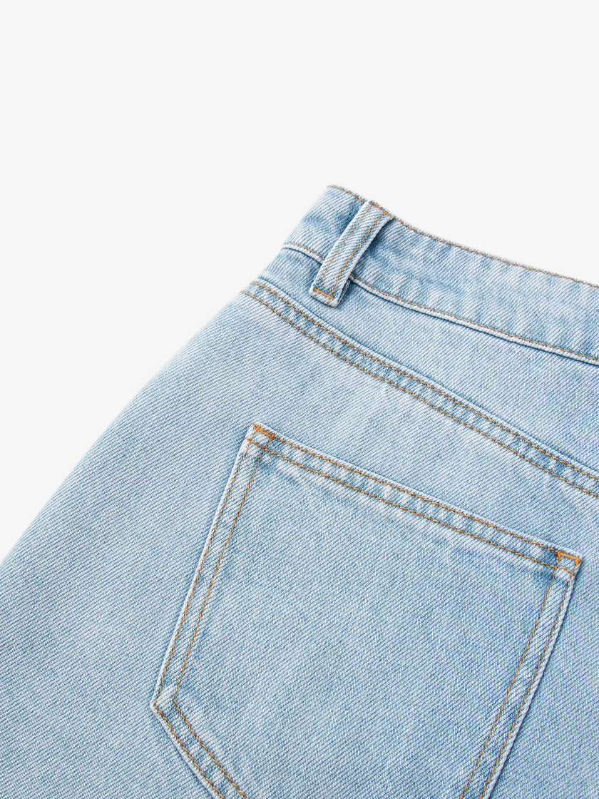 100% Cotton Jeans Shorts