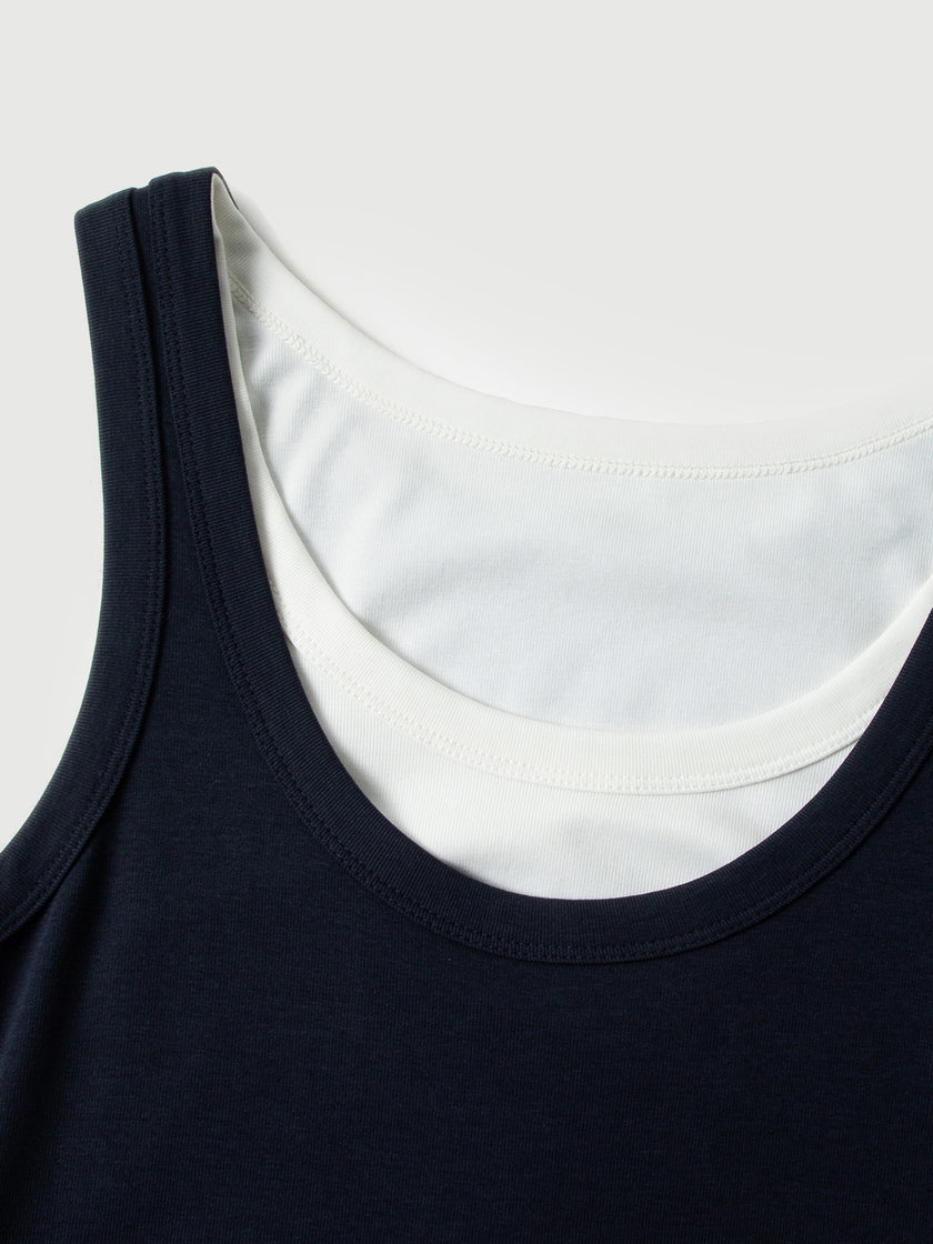 Lyocell Blend Two-in-One Dress