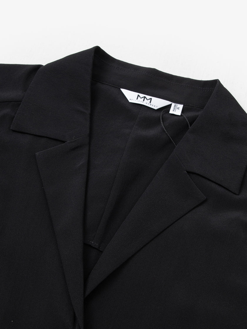 Sleeveless 100% Silk Shirt