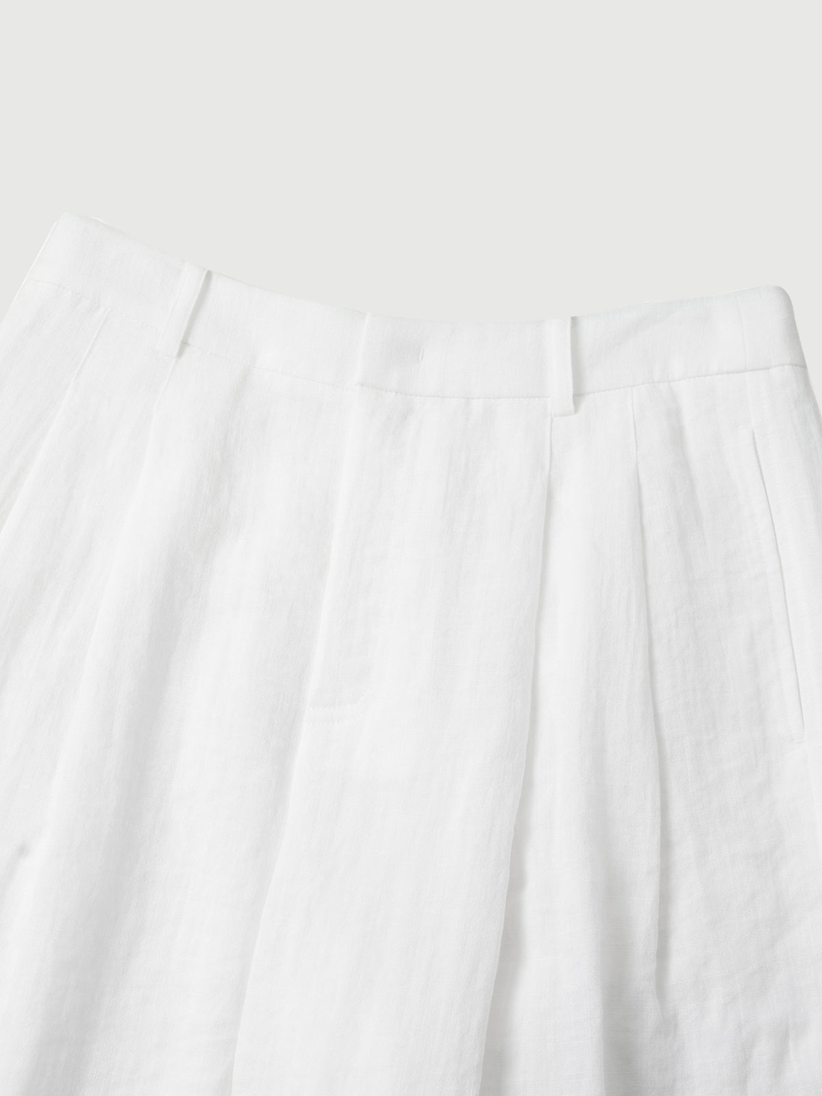 White Wide-Leg Trousers