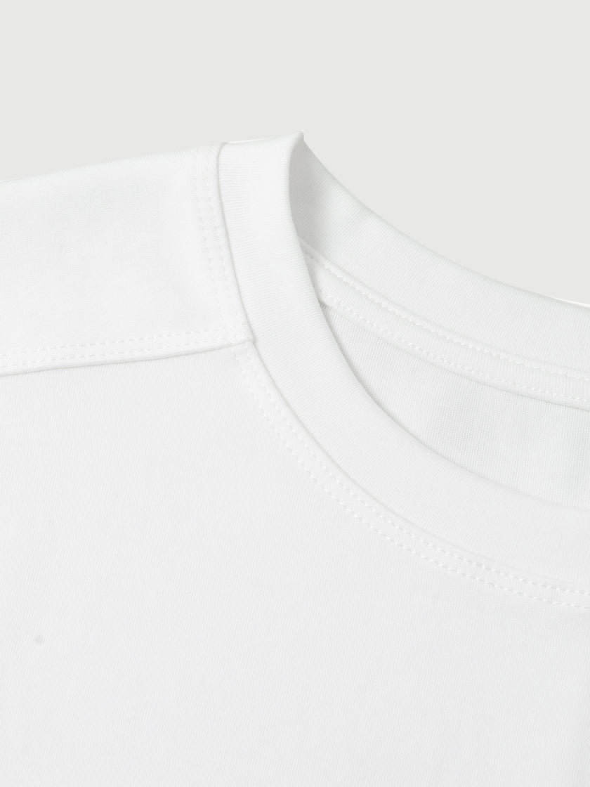 Crew Neck Cotton-Blend Tee