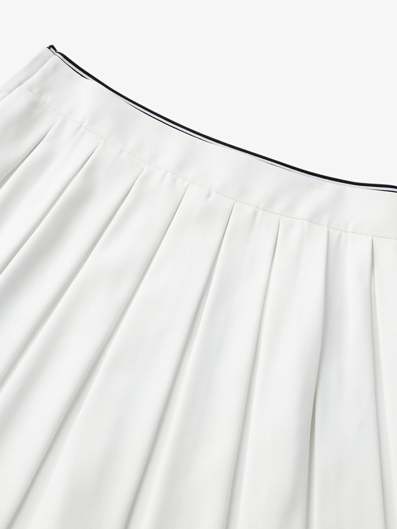 Pleated Mini Skirt