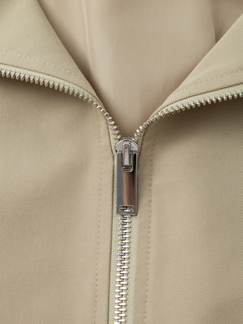 Cropped Trench-Inspired Jacket