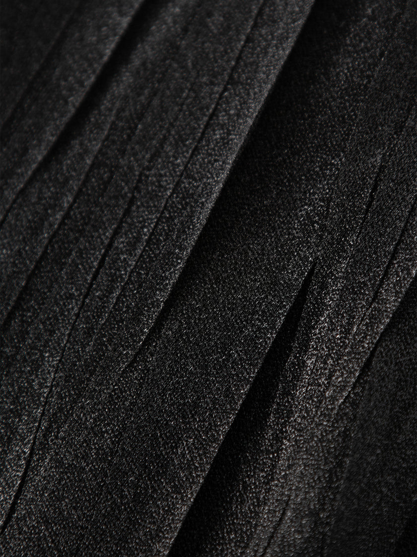 Pleated Maxi Skirt