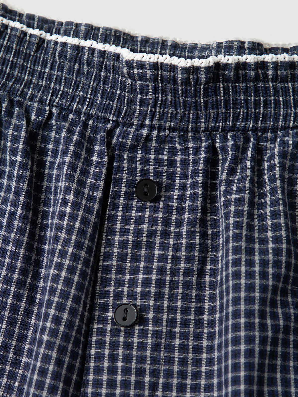 Cotton Plaid Pants