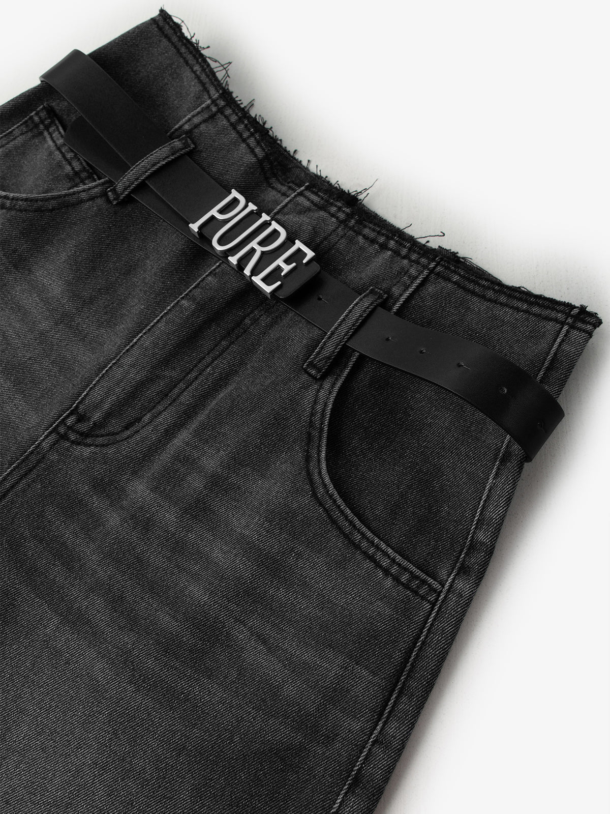 Cotton Denim Shorts
