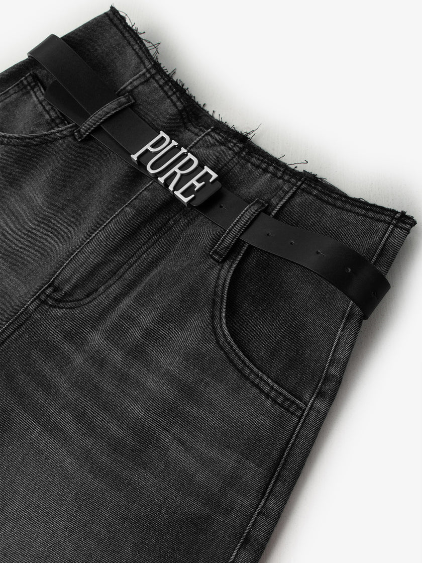 Cotton Denim Shorts