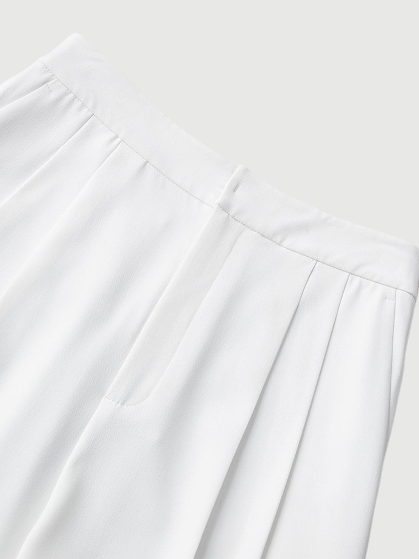 Straight Fit Smooth Trousers
