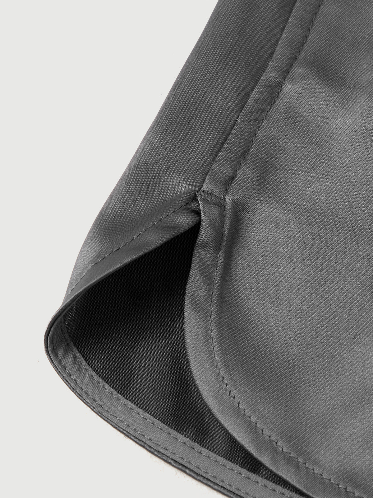 Gray Acetate Blend Shorts