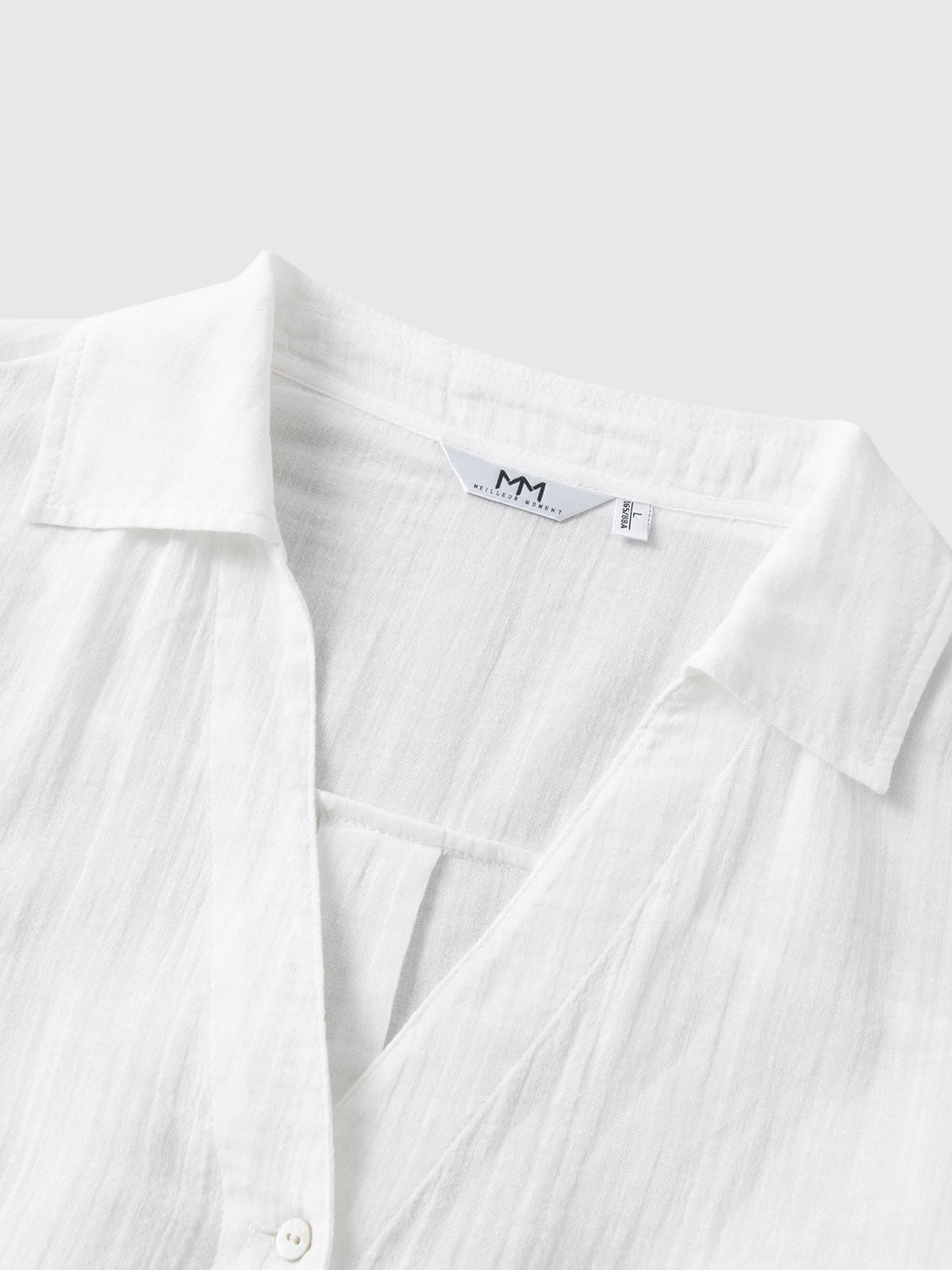 V Neck Long Sleeve Overshirt