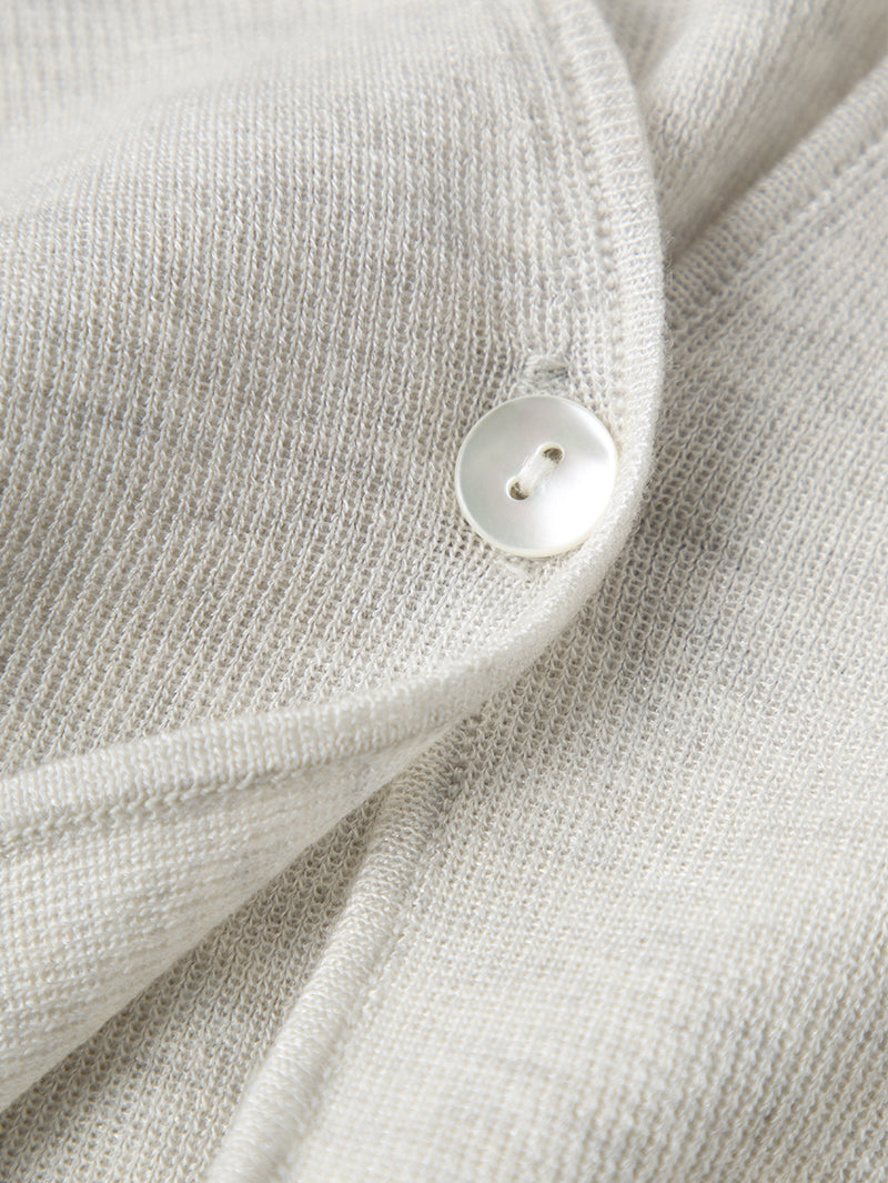 Linen V Neck Short Knit Cardigan