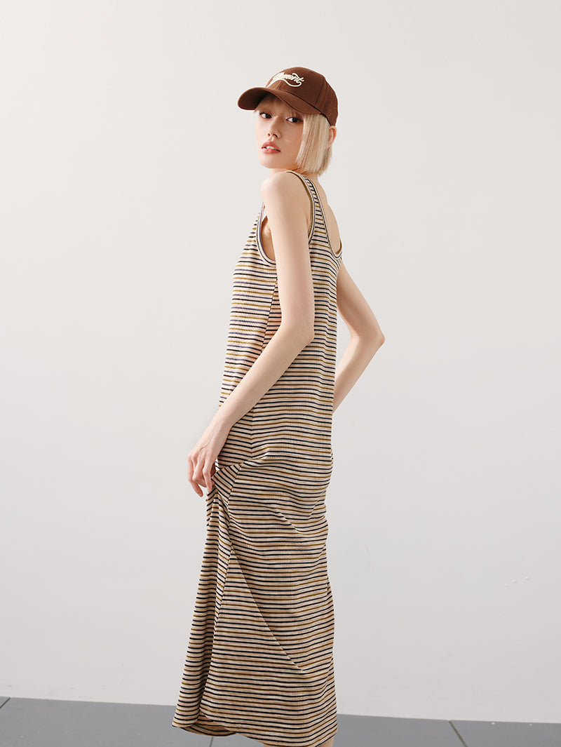 Striped Sleeveless Dress