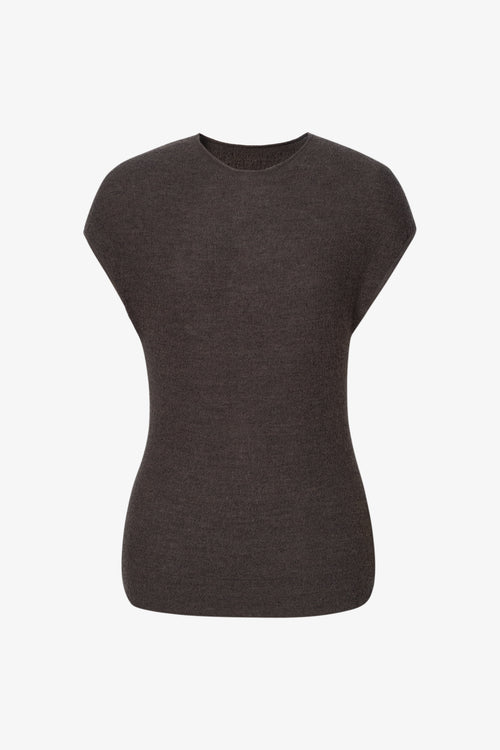 Load image 1 in gallery view. Striped Cotton-Acetate Crewneck Tee