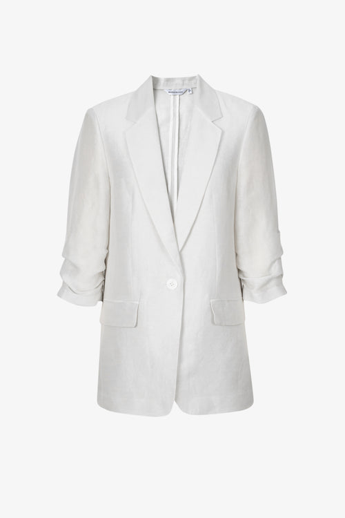 Load image 1 in gallery view. Lightweight Ruched-Sleeve Blazer