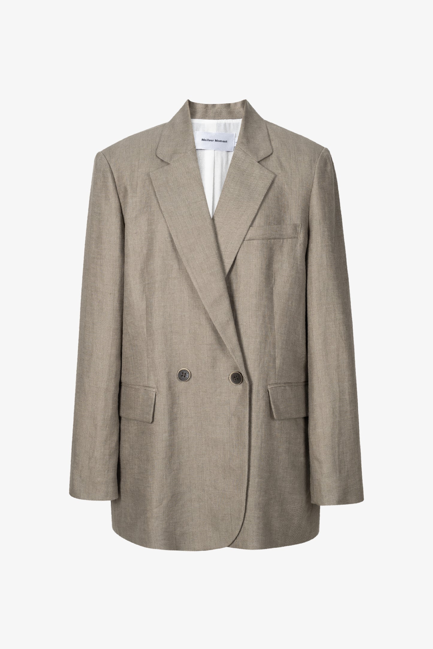 Linen Double-Breasted Blazer