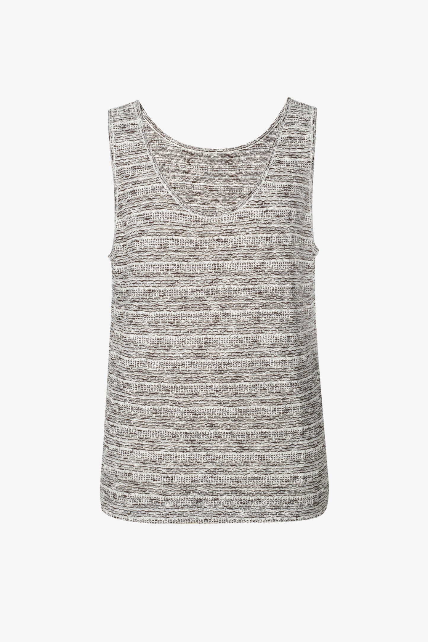Melange Knit Sleeveless Top