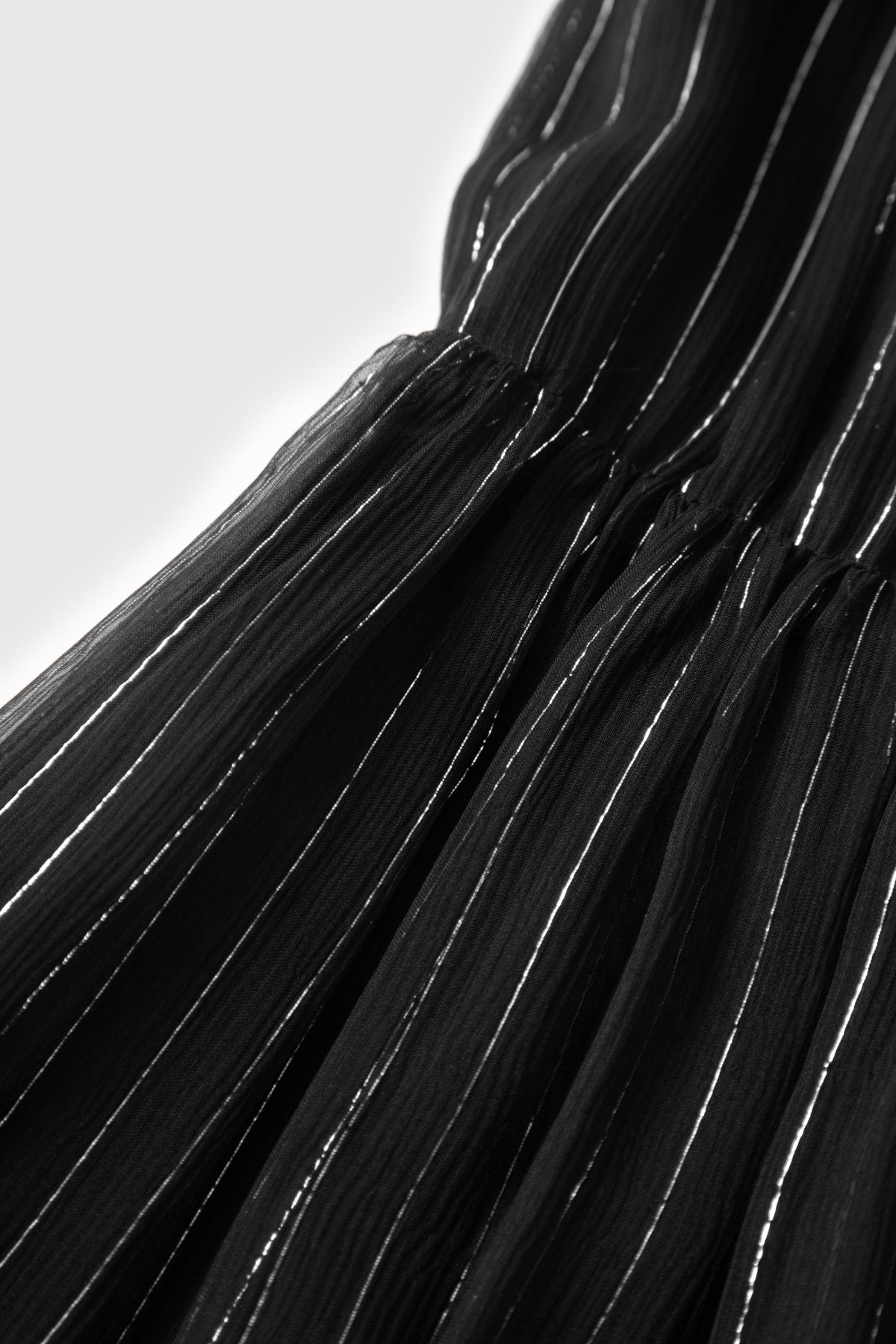 Lustrous Silk-Blend Tiered Dress