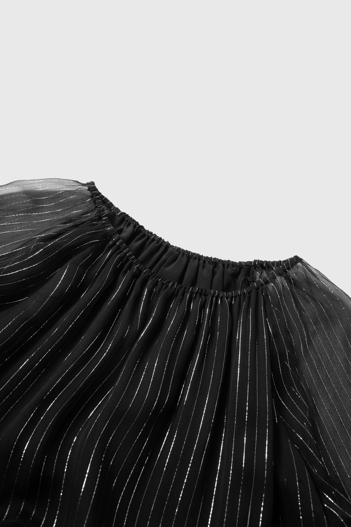 Metallic Silk-Blend Blouse