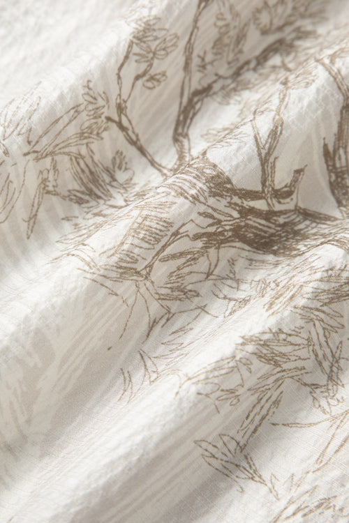Load image 1 in gallery view. Toile Printed Mulberry Silk Shirt