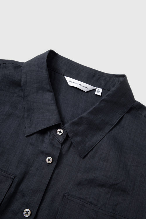 Load image 1 in gallery view. Relaxed Pure Ramie Utility Shirt