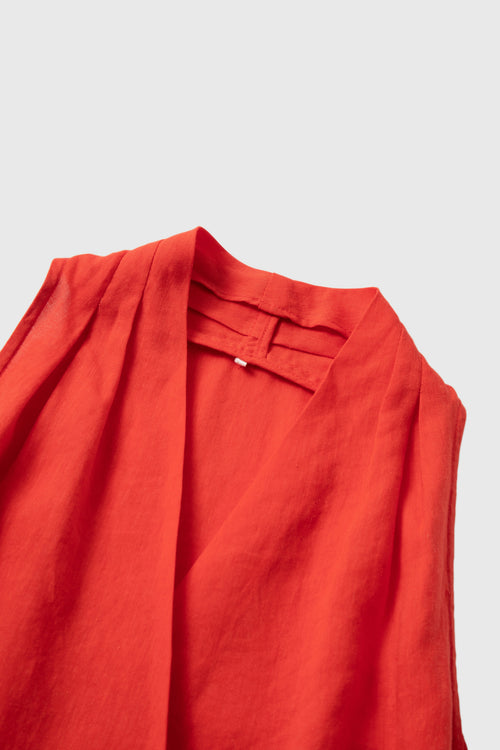 Load image 1 in gallery view. Wrap-Tie Lyocell-Ramie Top