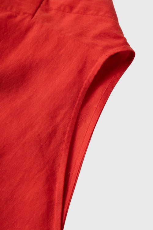 Load image 1 in gallery view. Wrap-Tie Lyocell-Ramie Top