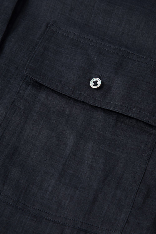 Load image 1 in gallery view. Relaxed Pure Ramie Utility Shirt