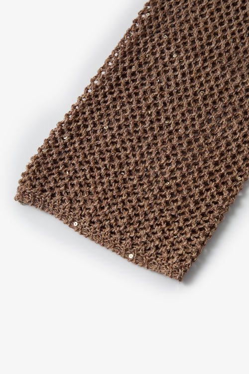 Load image 1 in gallery view. Relaxed Belted Open-Knit Sweater