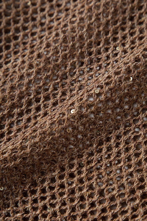 Load image 1 in gallery view. Relaxed Belted Open-Knit Sweater