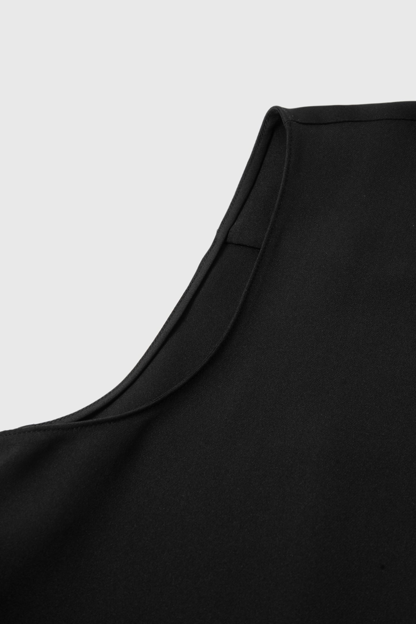 Sleeveless Pure Silk Tie-Neck Blouse