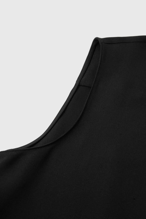 Load image 1 in gallery view. Sleeveless Pure Silk Tie-Neck Blouse