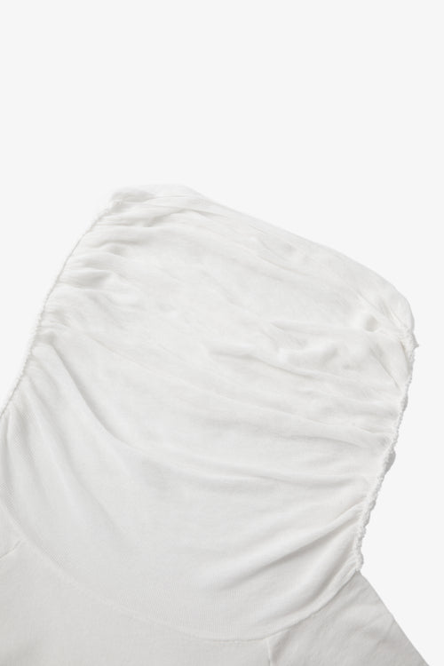 Load image 1 in gallery view. Draped Cowl-Neck Cotton Blend Top