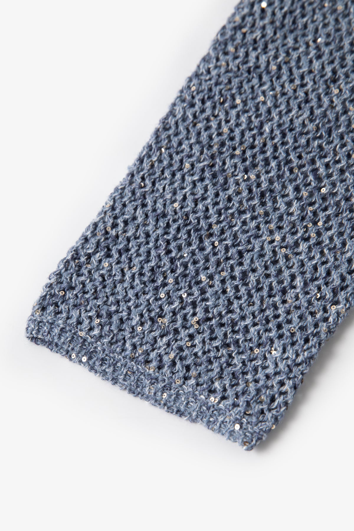 Belted Open-Knit Linen Blend Sweater