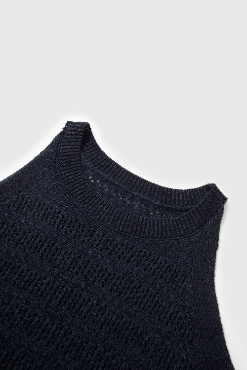 Load image 1 in gallery view. Lightweight Open-Knit Tank Top