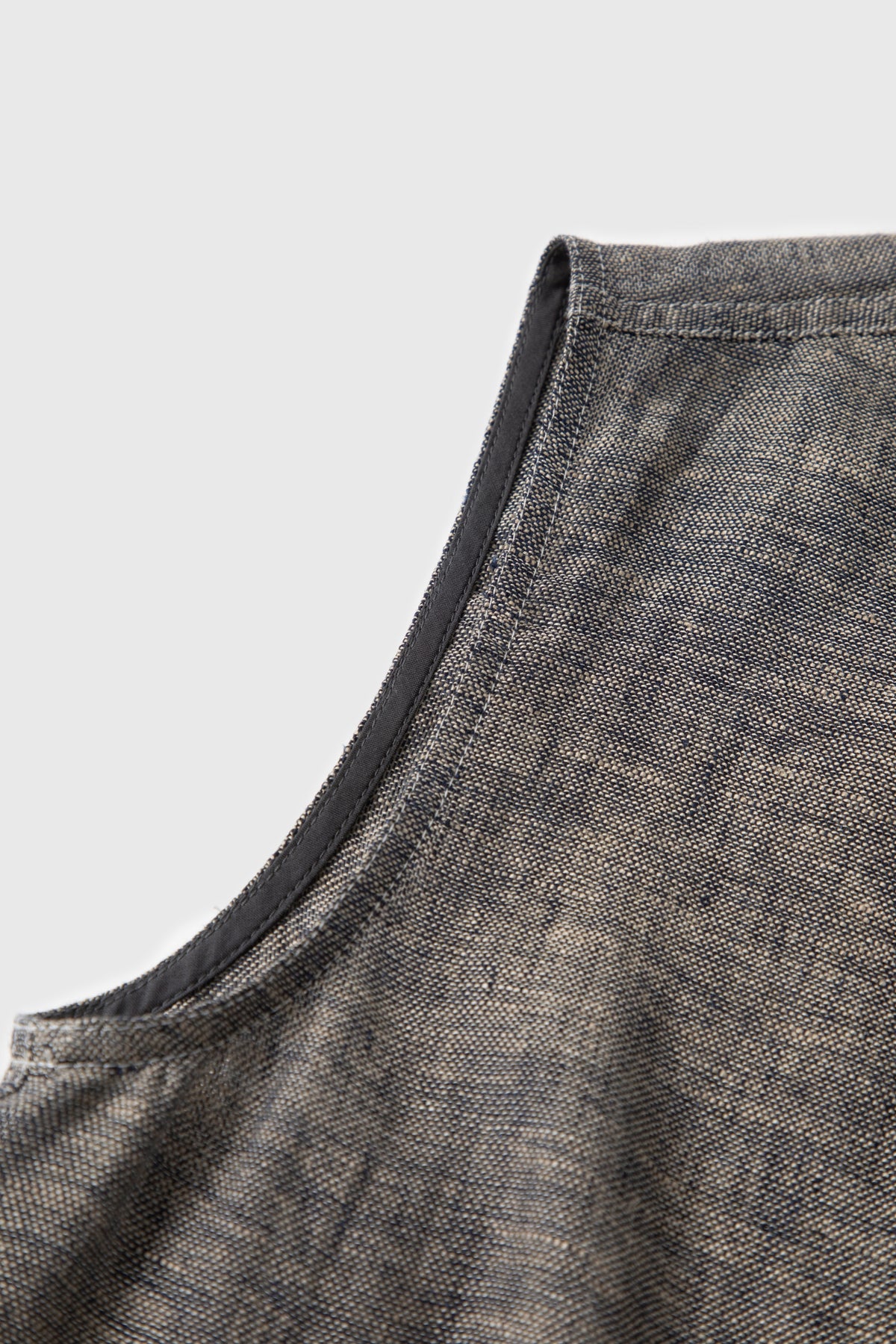 Tailored Linen V-Neck Vest